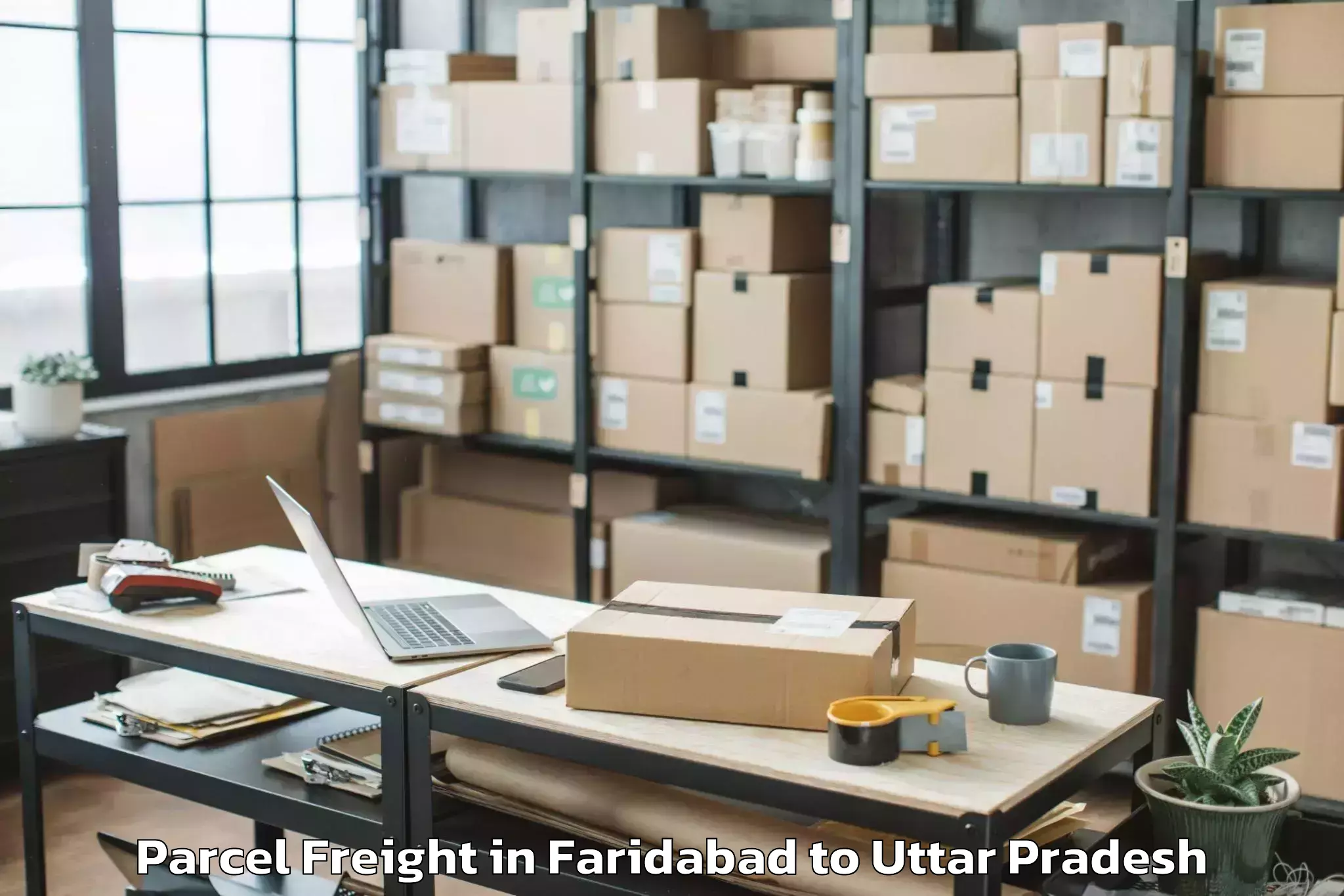 Book Faridabad to Unnao Parcel Freight Online